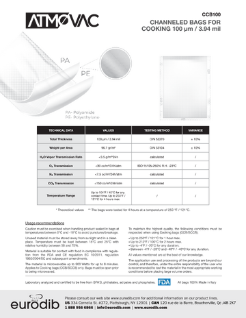 Spec Sheet