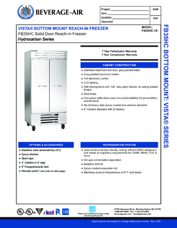 Spec Sheet