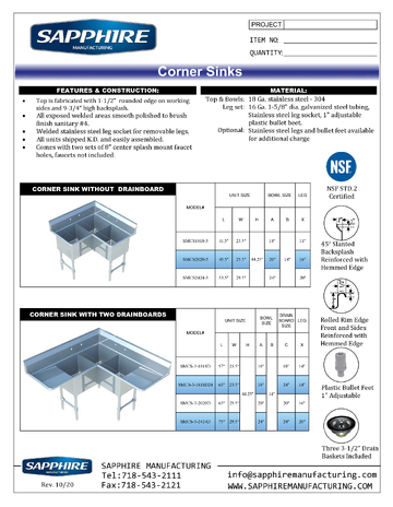 Spec Sheet