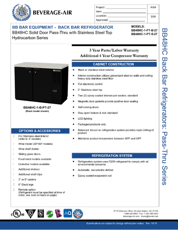 Spec Sheet