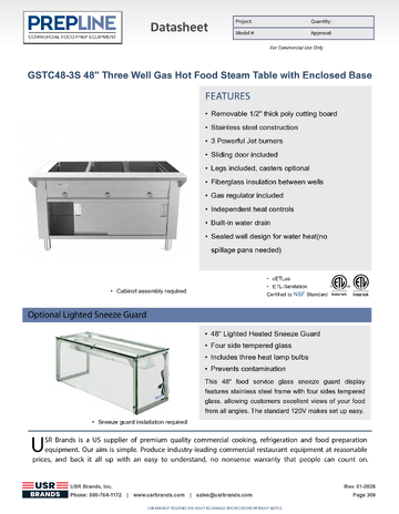 Spec Sheet