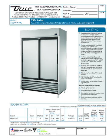 Spec Sheet
