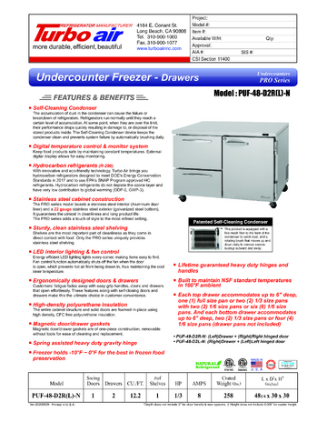 Spec Sheet