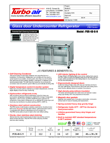 Spec Sheet