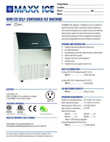 Spec Sheet