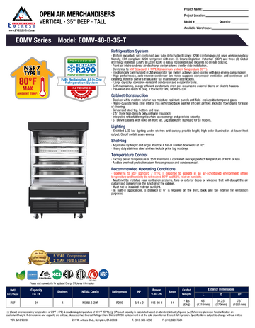 Spec Sheet
