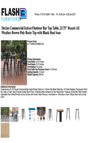 Spec Sheet