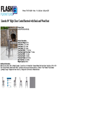 Spec Sheet
