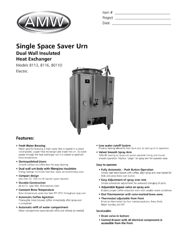 Spec Sheet