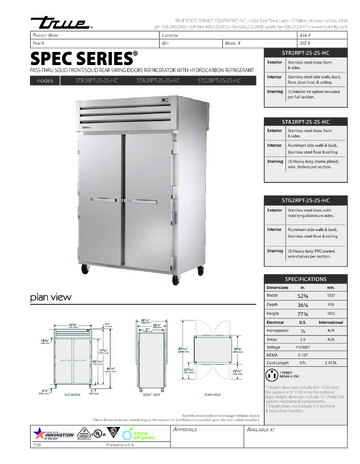 Spec Sheet