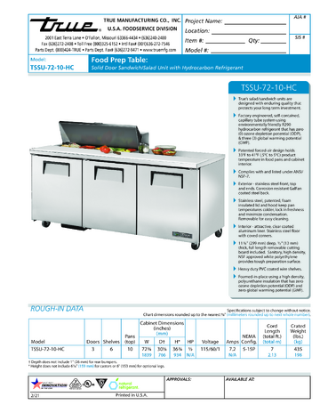 Spec Sheet