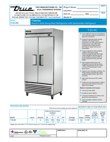 Spec Sheet