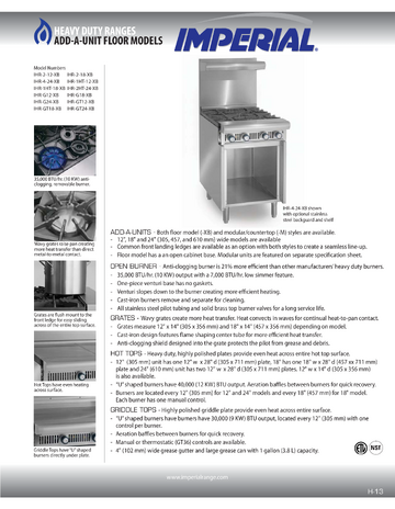 Spec Sheet