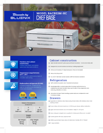 Spec Sheet