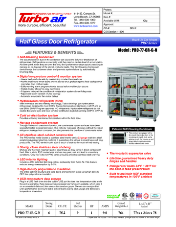 Spec Sheet