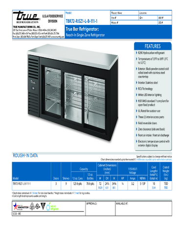 Spec Sheet