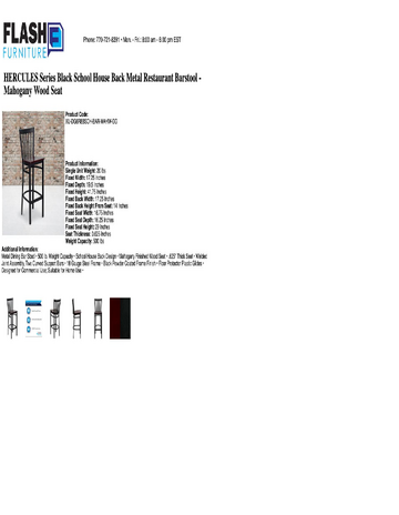 Spec Sheet