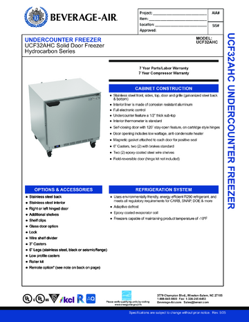 Spec Sheet