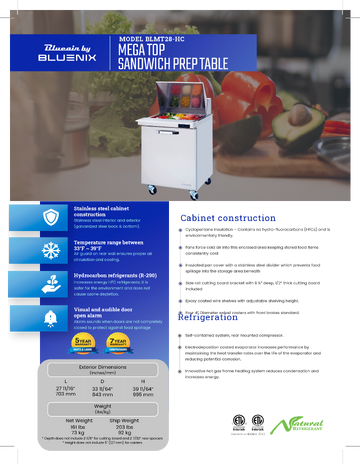 Spec Sheet