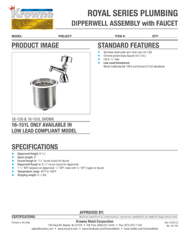 Spec Sheet