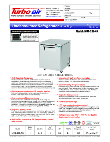 Spec Sheet