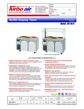 Spec Sheet
