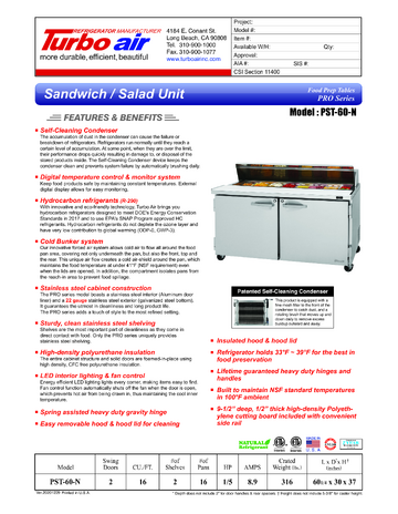 Spec Sheet