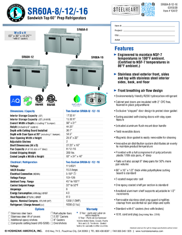 Spec Sheet