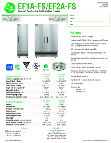 Spec Sheet