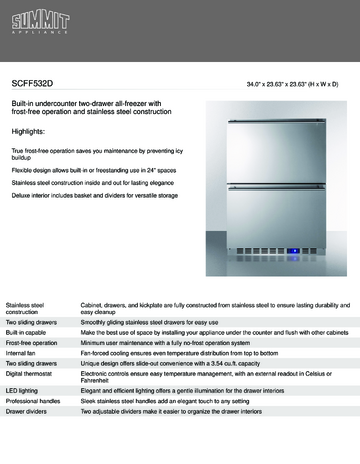 Spec Sheet