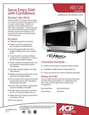 Spec Sheet