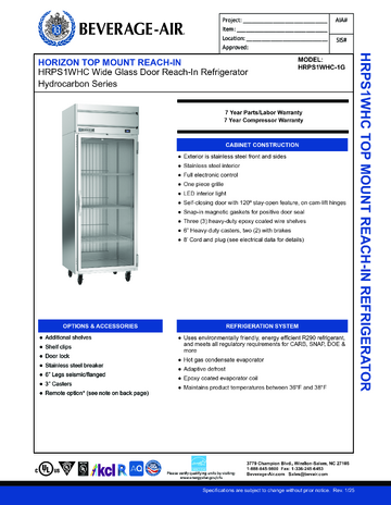 Spec Sheet