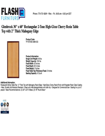 Spec Sheet