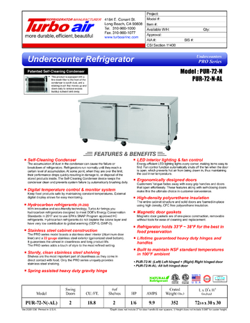 Spec Sheet