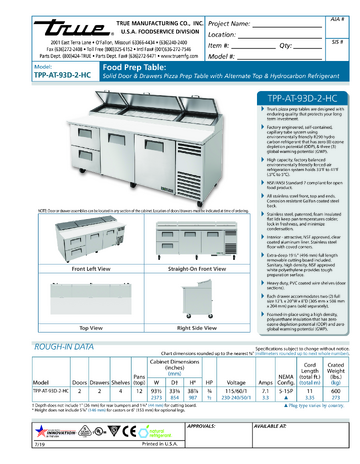 Spec Sheet