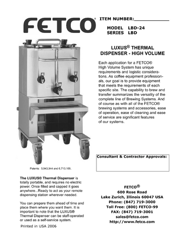 Spec Sheet