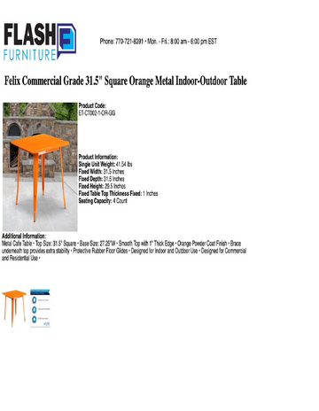 Spec Sheet