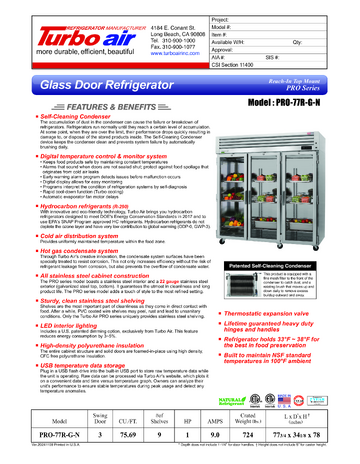 Spec Sheet