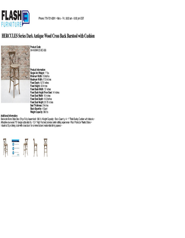 Spec Sheet
