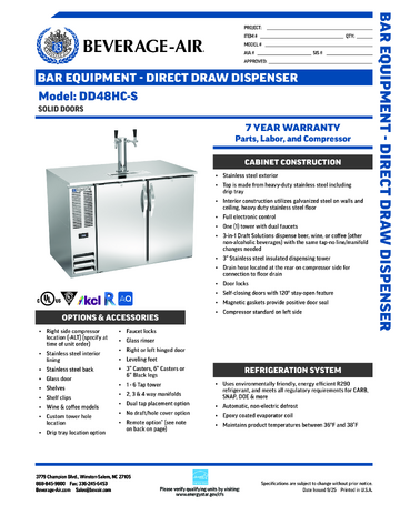 Spec Sheet