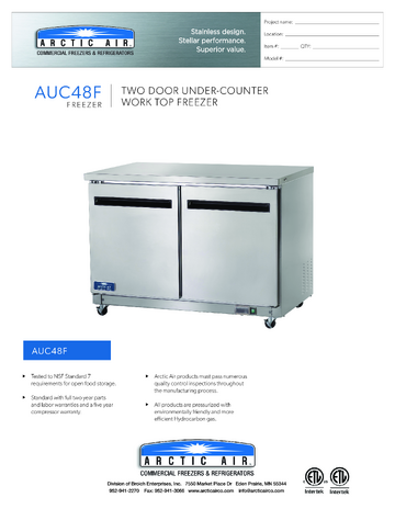 Spec Sheet