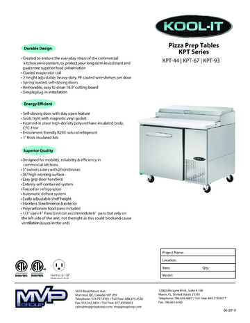 Spec Sheet