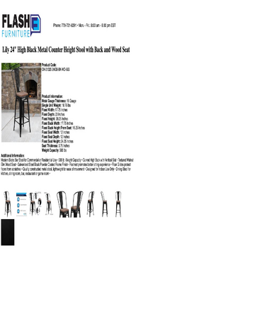 Spec Sheet