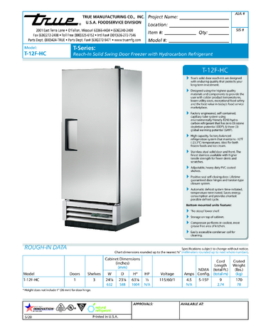 Spec Sheet