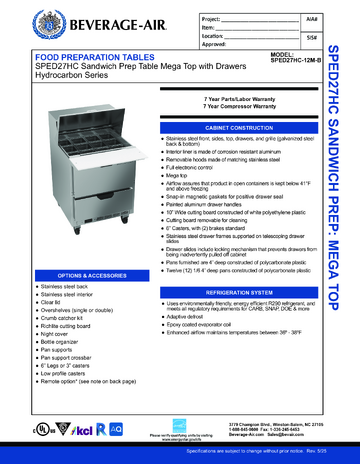 Spec Sheet