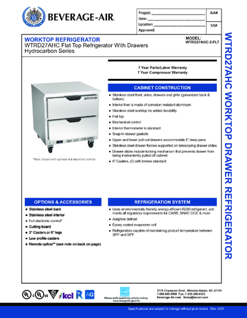 Spec Sheet