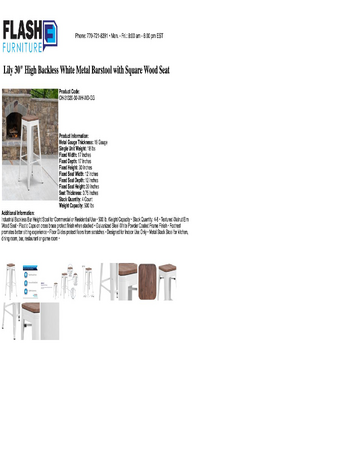 Spec Sheet