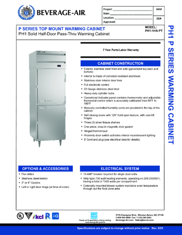 Spec Sheet