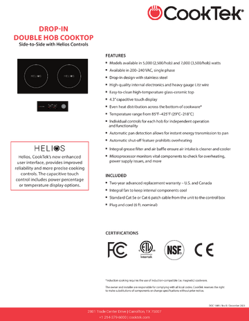 Spec Sheet