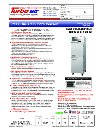 Spec Sheet